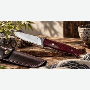 Нож Туристический Takahashi Toshiyuki (Такахаши Тошуки) TT-2401, длина лезвия 10,5 см, Сталь VG-10, в Японских ножах Тоджиро