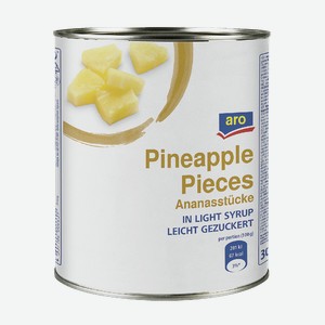 Aro Ананасы кусочки, 3.1л