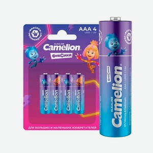 Батарейки алкалиновые Camelion Фиксики ААА 4шт в Мегафоне