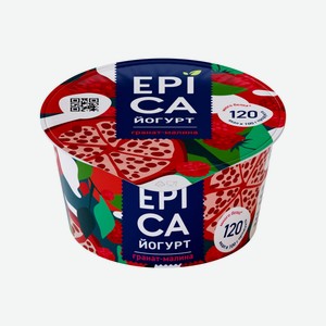 БЗМЖ Йогурт Epica гранат/малина 4,8% 130г в Яндекс Лавке