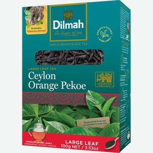 Чай черный Dilmah Ceylon Orange Pekoe крупнолистовой 100г, 100 г в Пятерочке