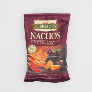 Чипсы кукурузные DELICADOS с кусочками оливок и паприкой, 150 г в Сима ленде