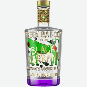 Джин  Green Baboon  Black Currant, 0.5 л, Россия в Винлабе