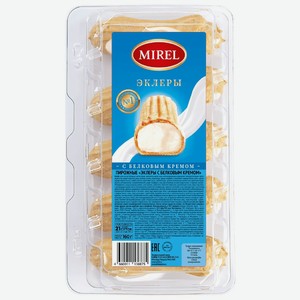 Эклеры с белковым кремом, Mirel, 160 г — 179,99 ₽, Верный с 20 по 26 октября