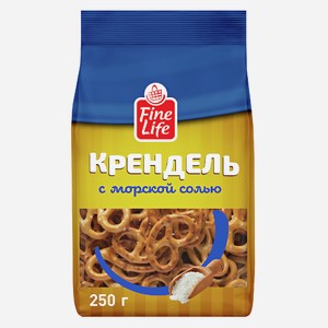 Крендель FINE LIFE с морской солью, 250 г — 80,90 ₽, Метро с 8 по 21 октября