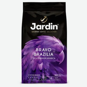 Кофе в зернах Jardin Bravo Brazilia 1 кг дизайн упаковки в ассортименте в Пятерочке