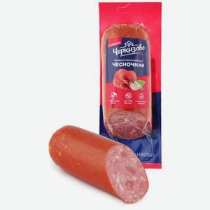 Колбаса полукопченая Черкизово Чесночная, 300 г, вакуумная упаковка в Оливье