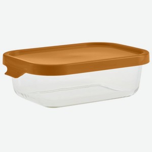 Контейнер Hitt для пищевых продуктов стеклянный жаропрочный с пластиковой крышкой 1л, 630 г в Пятерочке