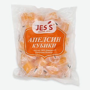 Кубики апельсин Jess 500 гр в Индифише