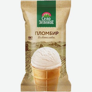 Мороженое пломбир Село Зеленое, ваниль/шоколад, 15%, 90 г Цена за 1 шт. при покупке 2 шт. в Да!