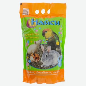 НАЙСИ наполнитель для грызунов Древесный 3 л в 300 кормах