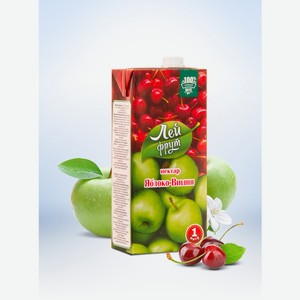 Нектар Яблоко Вишня 1л ТЕТРА ПАК ГОСТ 32104 2013 в Светофоре