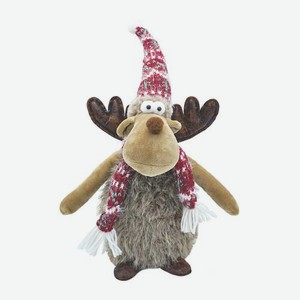 Новогодняя кукла Олень в красном колпаке 38см U131257MM в Магните