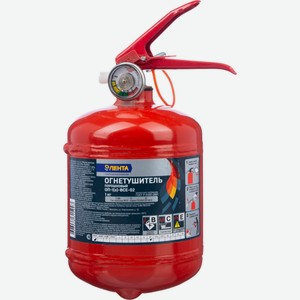 Огнетушитель ЛЕНТА порошковый ОП-1(з) ВСЕ, Россия, 1000 г в Ленте