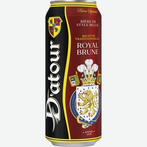 Пиво Datour Royal Brune темное фильтрованное пастеризованное 6.4% 500мл в Атаке