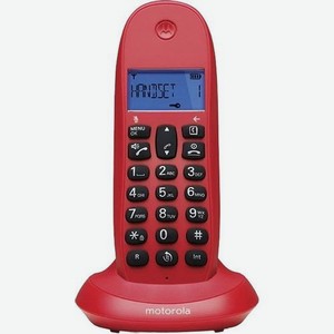 Радиотелефон Motorola C1001LB+, красный [107c1001cereza] в Вайлдберриз
