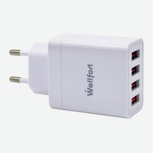 Сетевое зарядное устройство 4USB 2А Wellfort 35 г в Озоне