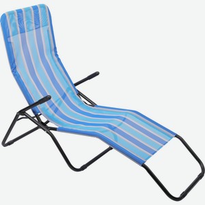 Шезлонг GIARDINO CLUB 138x59x98см в асс. HTT24+31MNG, Китай в Ленте