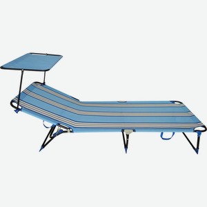 Шезлонг GIARDINO CLUB 197x70x30см в ассорт. DC-L0818-001, Китай в Ленте