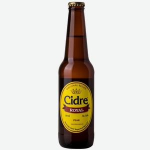 Сидр Cidre Royal Яблочный с грушей газированный полусладкий 5% 0,33л ст/б в РусАлке