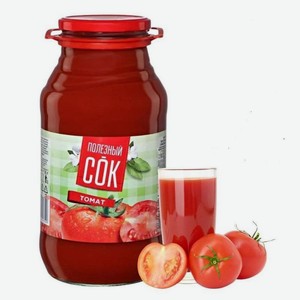Сок томатный восстановленный с мякотью и солью Полезный, 1,8 л в Светофоре