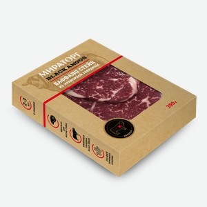 Стейк из мраморной говядины Мираторг Black Angus Баффало, 390 г в Виктории