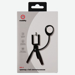 Трипод MB mObility MRL-5 с Led черный в Мегафоне