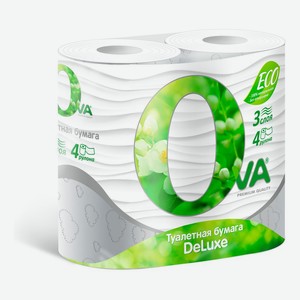 Туалетная Бумага Ova 3 Слоя 4шт в Авокадо