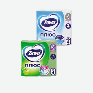 Туалетная Бумага Zewa Плюс В Ассортименте Двухслойная 4 Рулона в Авокадо