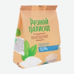 Творог РЕЗНОЙ ПАЛИСАД традиционный 5%, 400г в Магните Семейном