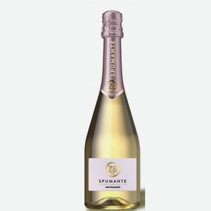 Вино игристое ЗБ Вайн Спуманте з/г/у Крым российское белое полусухое 12,5% 0,75л в РусАлке