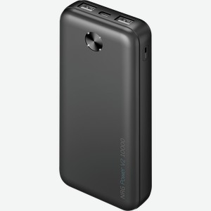 Внешний АКБ DEPPA NRG Power V2, 10000мА-ч, 2A, 2xUSB, черный, Арт. 33679/33675 в Озоне