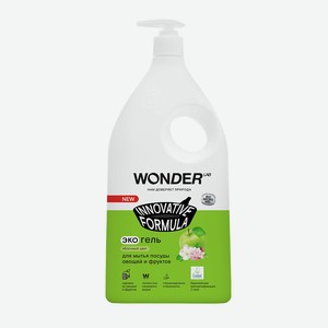 WONDER LAB Эко гель для мытья посуды  Яблочный цвет , 1000 мл в Летуале