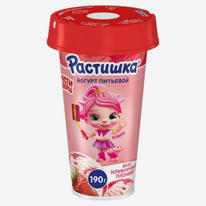 Йогурт Растишка Клубничный пломбир 2.8% 190г, 190 мл в Пятерочке