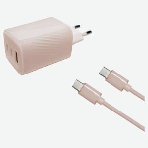 Зарядное устройство MC199-R 2 USB Type-C Type-C розовый, 1,2 м в Мегафоне